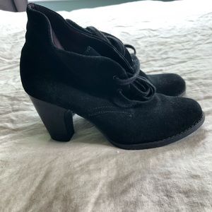 Clarks Indigo Black Suede High Heel Booties